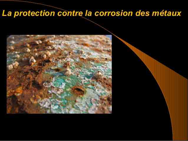 protection, des, mtaux, contre